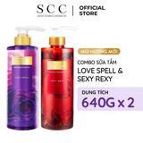  Combo 2 Sữa tắm nước hoa Cindy Bloom 640g (Love Spell + Sexy Rexy) 