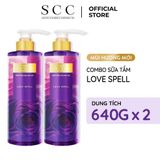  Combo 2 Sữa tắm nước hoa Cindy Bloom Love Spell 640g 
