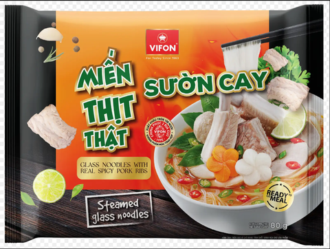 Thùng Miến sườn cay thịt thật 80g