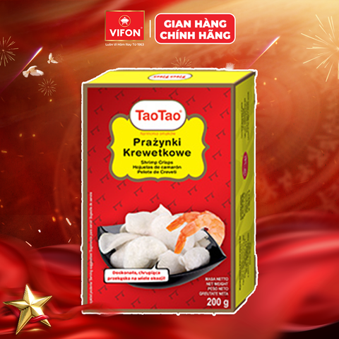 Bánh Phồng Tôm TaoTao 200g – Giòn Xốp Thơm Ngon, Ăn Vặt Hấp Dẫn