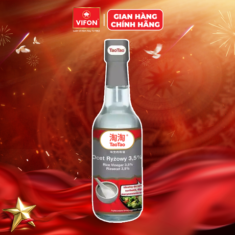 Giấm Gạo TaoTao – Vị Chua Thanh, Đậm Đà Cho Món Ăn Á Đông