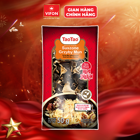 Nấm Mộc Nhĩ TaoTao – Nấm Khô Vị Thanh, Giòn Ngon Cho Món Chay & Món Xào
