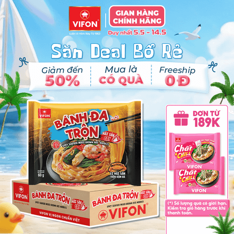 Bánh đa trộn hải sản cay 60g – thơm ngon, đậm vị đặc sản Hải Phòng