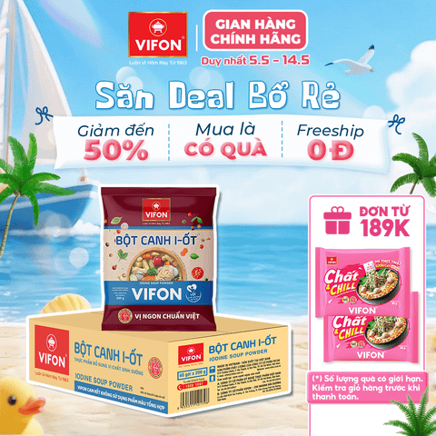 Bột canh i-ốt VIFON 200g – gia vị nêm sẵn đậm đà, bổ sung i-ốt cho gia đình