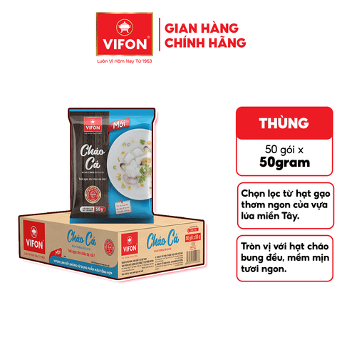 Cháo cá VIFON 20g – cháo ăn liền thanh nhẹ, thơm ngon dễ ăn