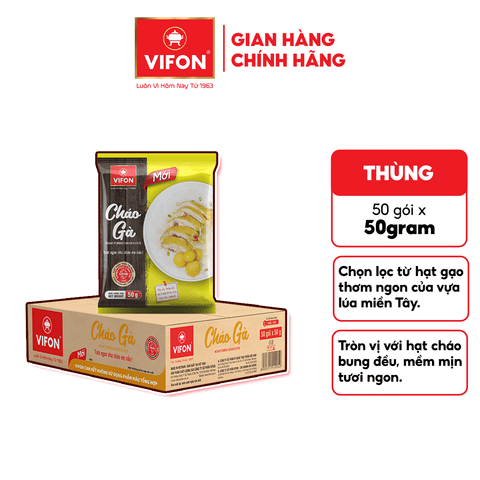 Cháo gà VIFON 20g – cháo ăn liền thơm ngon, tiện lợi dễ chế biến