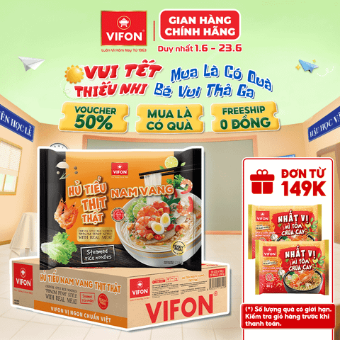 Hủ tiếu Nam Vang thịt thật VIFON 90g – đậm đà chuẩn vị, có thịt thật