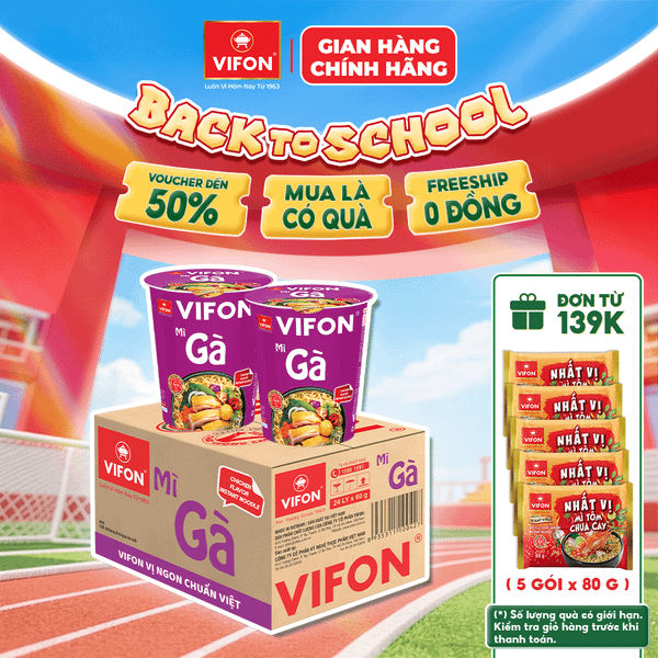 Thùng Mì ly gà 60g – Đậm đà hương vị, tiện lợi mỗi ngày
