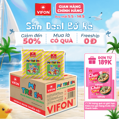 Mì trẻ em VIFON 15g – ăn nhẹ tiện lợi, phù hợp cho bé