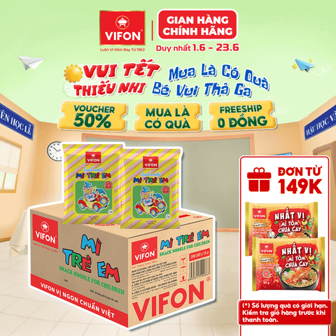 Mì trẻ em VIFON 15g – ăn nhẹ tiện lợi, phù hợp cho bé