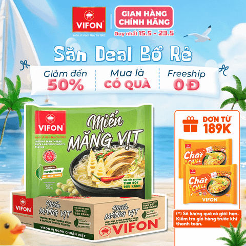 Miến măng vịt VIFON 60g – miến ăn liền đậm đà hương vị truyền thống
