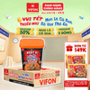 Mì Trộn Nhất Vị Bò Texas Chua Ngọt VIFON Ly 115gr - Vị Đậm Đà, Sợi Dai Ngon