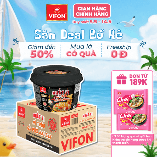 Tô mì trộn tương đen VIFON 105g – đậm đà chuẩn vị, thơm ngon hấp dẫn