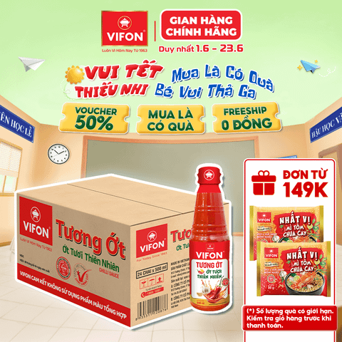 Tương ớt VIFON 500ml – cay đậm đà, chấm ngon tiện lợi