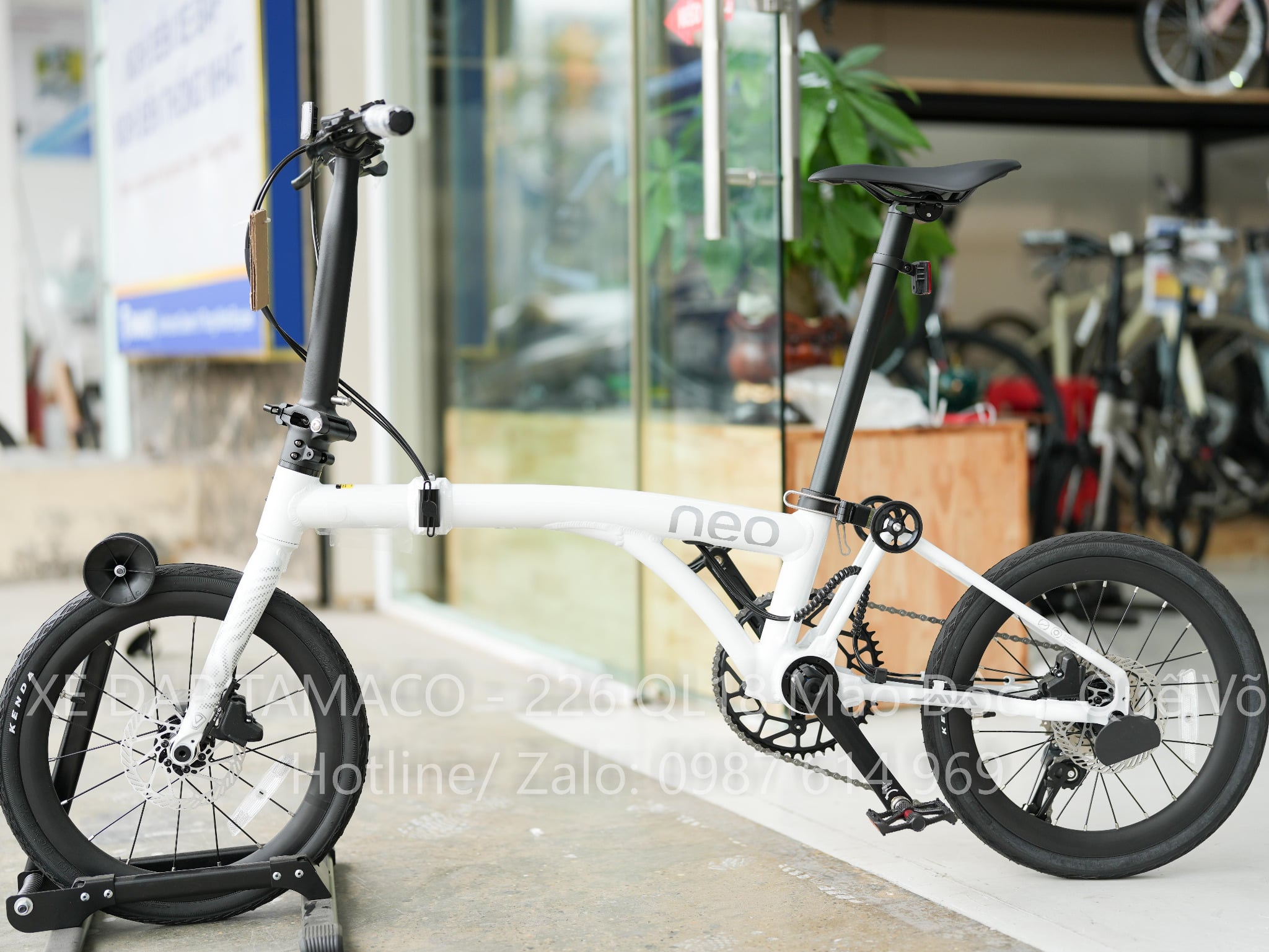 Java Neo 9s Xe đạp gấp Java Neo 9S 16 inch – xe gấp cao cấp màu trắng 9 tốc độ