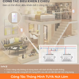  Công Tắc Thông Minh Wifi Tuya Smart Life - Nút Lõm Cảm Ứng - 8Matter - SmartHome 