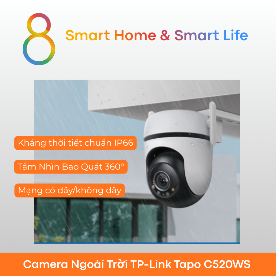  Camera Thông Minh AI TP-Link Tapo C250WS - 8Matter SmartHome 