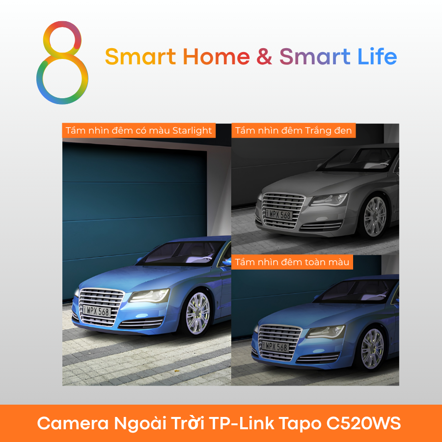  Camera Thông Minh AI TP-Link Tapo C250WS - 8Matter SmartHome 