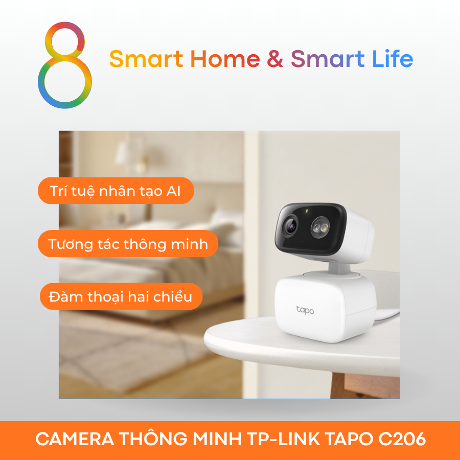  Camera Thông Minh AI TP-Link Tapo C206 - 8Matter SmartHome 
