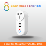  Ổ Cắm Đơn Thông Minh Tuya Smart Life 16A +2USB IN02- 8Matter - SmartHome 