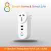  Ổ Cắm Đơn Thông Minh Tuya Smart Life 16A +2USB IN02- 8Matter - SmartHome 