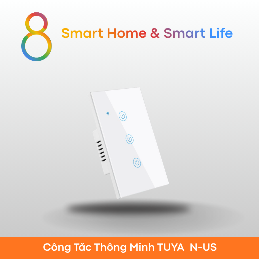  Công Tắc Thông Minh Wifi Tuya Smart Life - Nút Cảm Ứng - 8Matter - SmartHome 