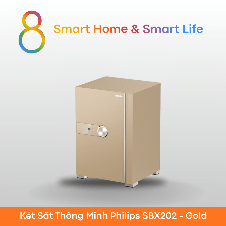  Két Sắt Thông Minh Philips SBX202 Gold - 8Matter - Smart Home 