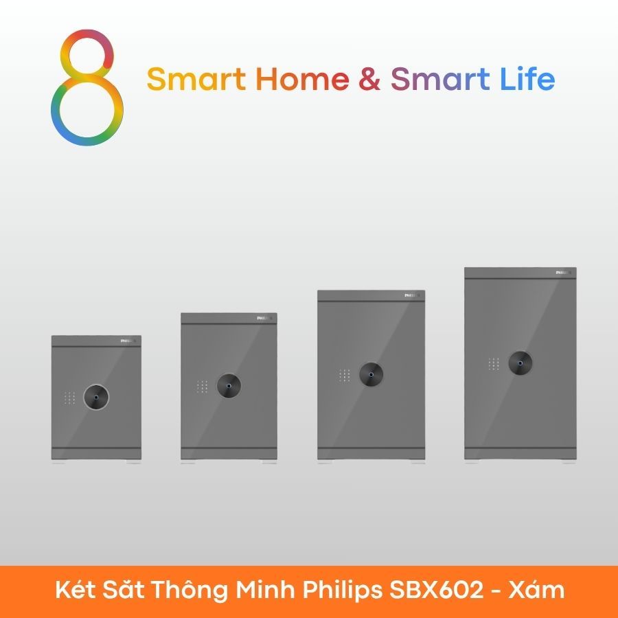  Két Sắt Thông Minh Philips SBX602 Grey-8Matter - SmartHome 