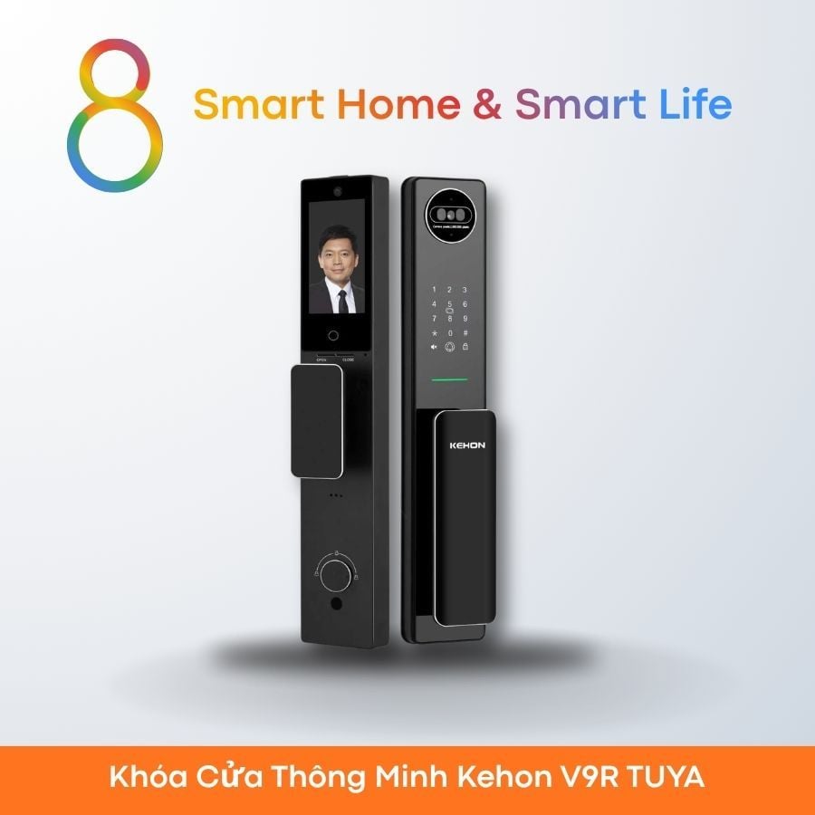  Khóa Cửa Thông Minh Kehon V9R TUYA - 8Matter - SmartHome 