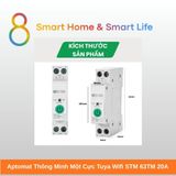  Aptomat Thông Minh một cực Tuya Wifi 20A  - 8Matter - SmartHome 