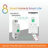  Aptomat Thông Minh một cực Tuya Wifi 63A  - 8Matter - SmartHome 