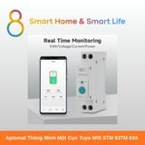  Aptomat Thông Minh một cực Tuya Wifi 63A  - 8Matter - SmartHome 