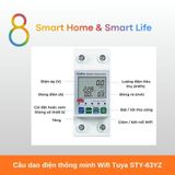  Cầu dao điện thông minh Wifi Tuya STY-63YZ-8Matter-Smarthome 