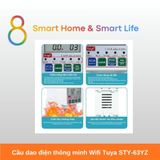  Cầu dao điện thông minh Wifi Tuya STY-63YZ-8Matter-Smarthome 
