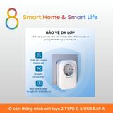  Ổ cắm thông minh wifi tuya 2 TYPE C & USB EA9-A 