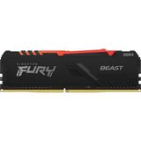  Ram PC DDR4 Kingston Fury Beast RGB 8GB/3200 