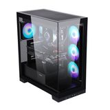  Vỏ Case SAMA 4503 Black (ATX/Mid Tower/Màu Đen) (Tặng kèm 4 Fan ARGB) 