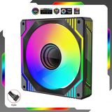  Quạt tản nhiệt LED RGB mirro Halo Black 6pin Pro 