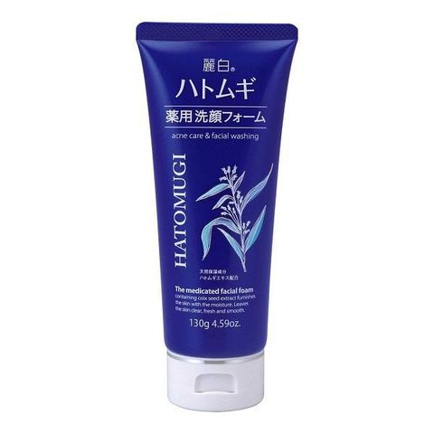 Sữa Rửa Mặt Ngừa Mụn, Sáng Da Hatomugi Acne Care & Facial Washing 130g