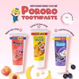 Combo 3 Kem đánh răng cho bé PORORO Toothpaste 70g