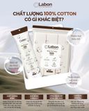 Bông tẩy trang 100% cotton Labon 150 miếng