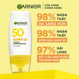 Serum Chống Nắng Phổ Rộng Garnier Skin Naturals Super UV Invisible Serum Sunscreen SPF 50+ PA++++ 30ml
