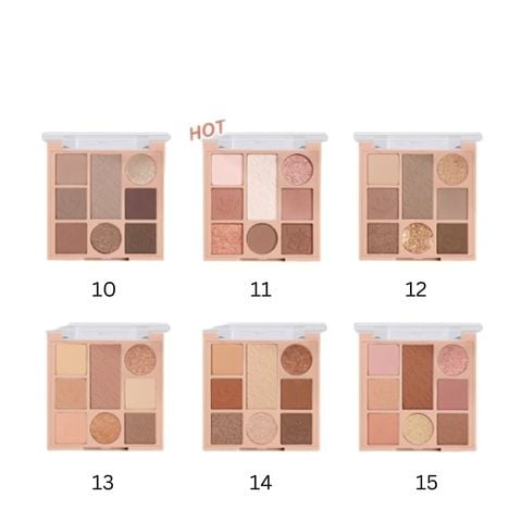 Bảng phấn mắt 8 ô Color School Playing Magics Cube Eyeshadow Palette 12,3g