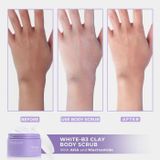 Tẩy tế bào chết body Grace And Glow White-B3 Clay Body Scrub 220g