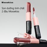 Son bóng 2 dầu có dưỡng Mooekiss Dual Effect Lip Gloss 3ml + 3ml