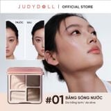 Bảng phấn bắt sáng tạo khối 4 ô Judydoll Highlight & Contour 9g