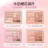 Bắng Phấn Mắt Má 12 ô Gogo Tales Pink mist Soft Focus Powder Blusher Eyeshadow Palette G03