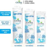 Bông Tẩy Trang Ceiba 100% Chất Liệu Cotton