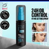 Xịt khóa nền 24h kiềm dầu Maybelline Fit Me Matte Poreless Setting Spray 60ml