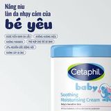 Kem dưỡng ẩm làm dịu da cho bé Cetaphil Baby Soothing Moisturising Cream 566g